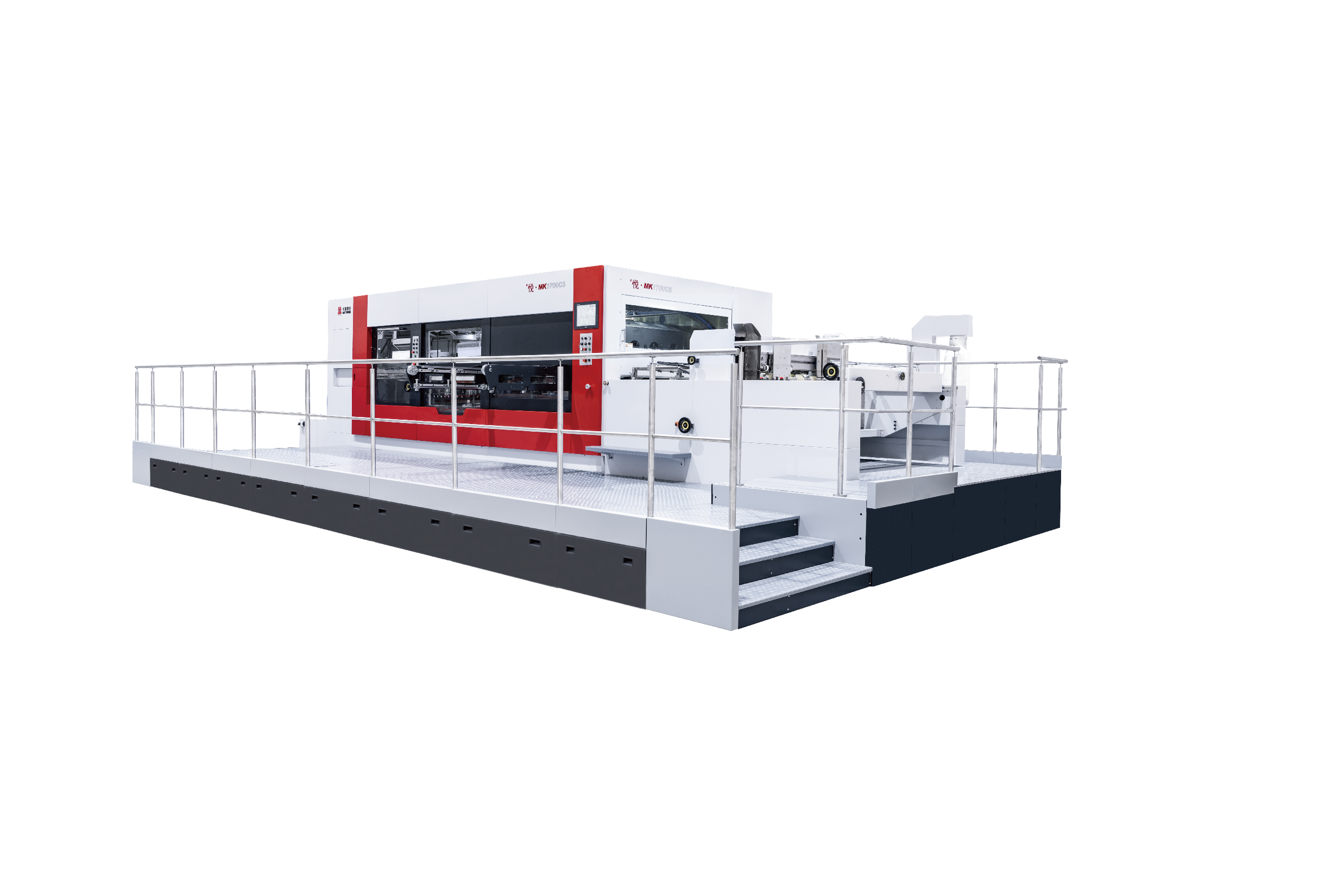 悦·1700CS瓦楞纸模切机
超大幅面瓦楞纸模切机，，，，，，，最高速度6000张/幼时